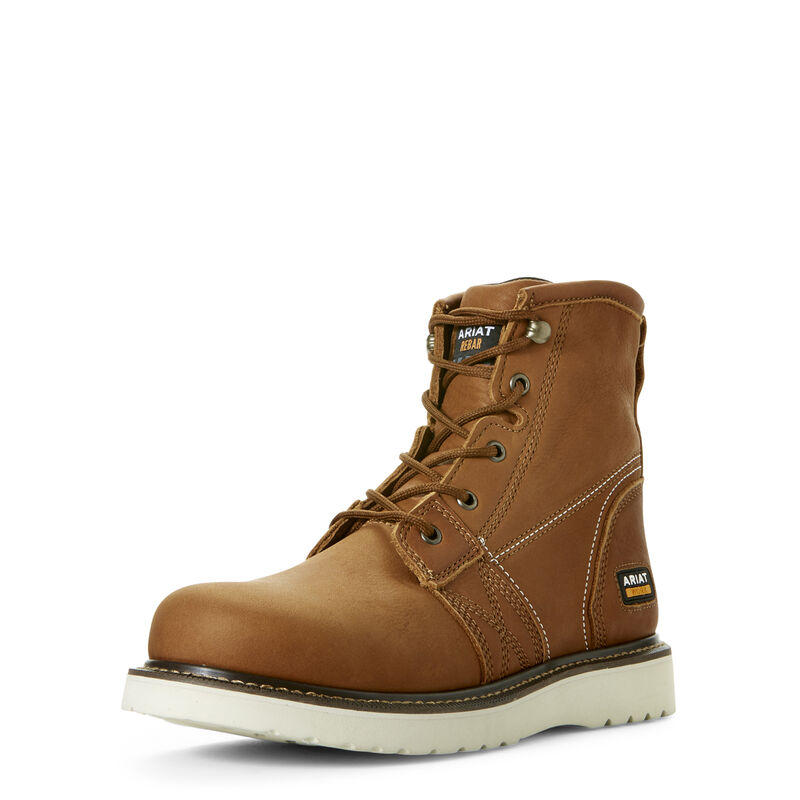 Botas De Trabajo Ariat Rebar Wedge 6 Marrones Hombre - Chile 310-DRTZHM